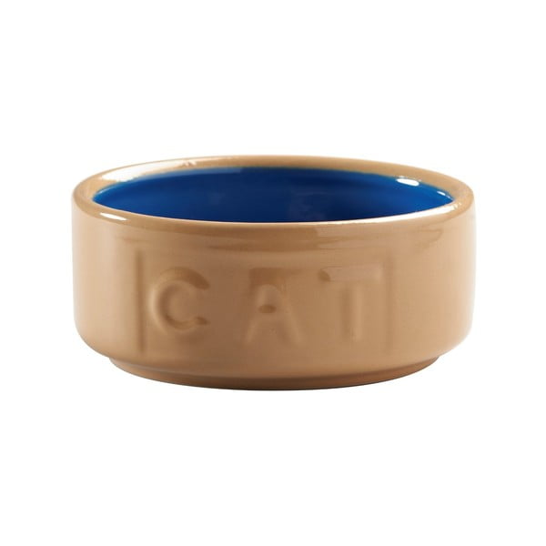Kameninová miska pro kočky Mason Cash Cane Blue Cat, ø 13 cm