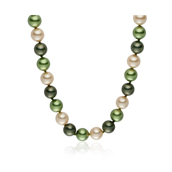 Zelený perlový náhrdelník Pearls Of London Mystic, 45 cm