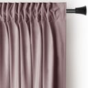 Světle hnědý sametový dimout závěs 140x245 cm Pleat – Restilo