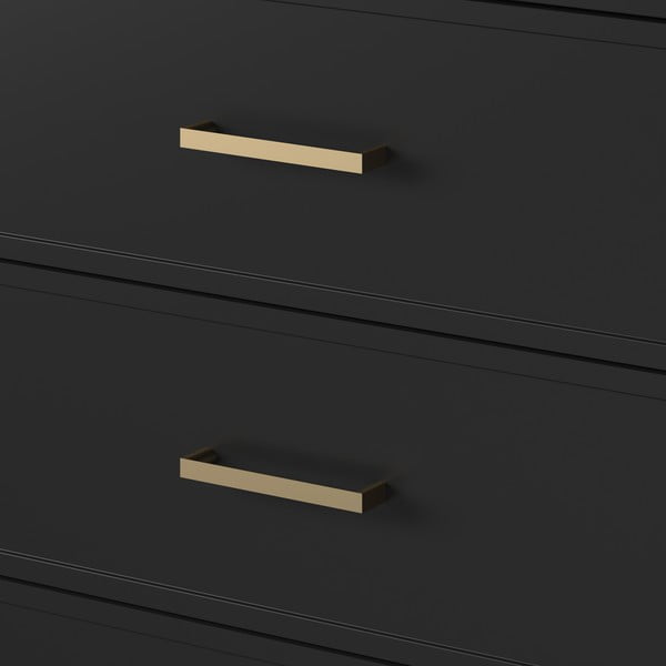 Černá komoda CosmoLiving by Cosmopolitan Westerleigh, 144 x 85 cm-image-1