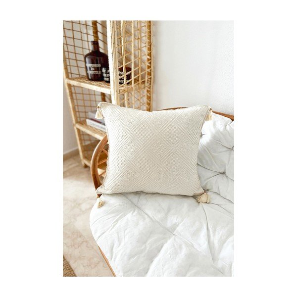 Povlak na polštář z bio bavlny 43x43 cm Natural – Mila Home-image-2