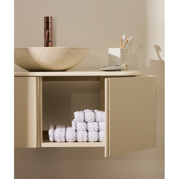 Béžová závěsná skříňka pod umyvadlo 90x35 cm Salaya – Kave Home-image-2