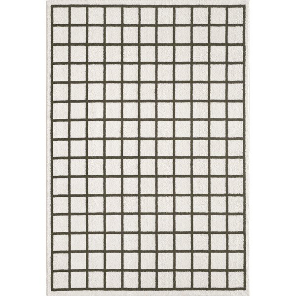 Tmavě zelený/krémový koberec 160x230 cm Picnic – ESTE