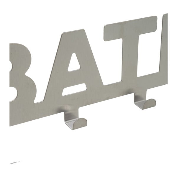 Kovový věšák na dveře v matně stříbrné barvě 32 cm Bath – Casa Selección-image-2