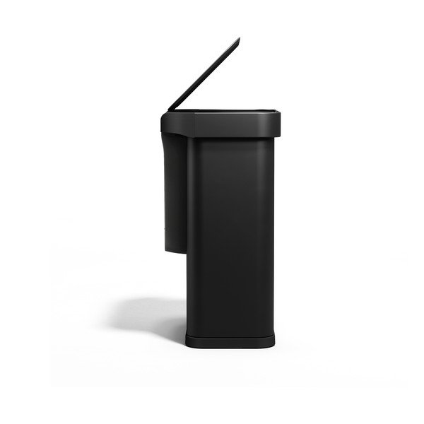 Černý bezdotykový ocelový odpadkový koš 58 l Sensor – simplehuman-image-4