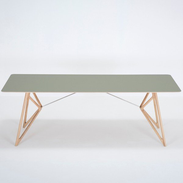 Jídelní stůl z dubového dřeva 220x90 cm Tink - Gazzda-image-4