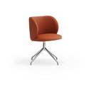 Oranžové čalouněné jídelní křeslo Mogi – Teulat