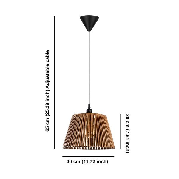 Černo-béžové závěsné svítidlo ø 30 cm Cone – Opviq lights-image-4