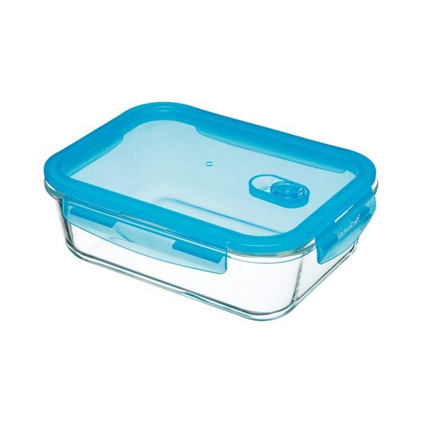 Skleněný box s ventilem Kitchen Craft Rectangular, 1,5 litru
