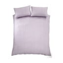 Krepové povlečení na dvoulůžko/prodloužené v levandulové barvě 230x220 cm Heatset Wave – Catherine Lansfield
