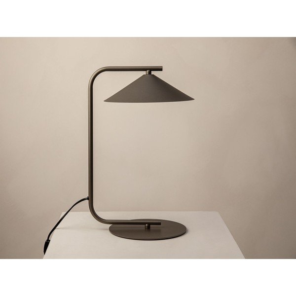 Hnědá kovová stolní lampa (výška 42 cm) Nocte – Micadoni -image-2