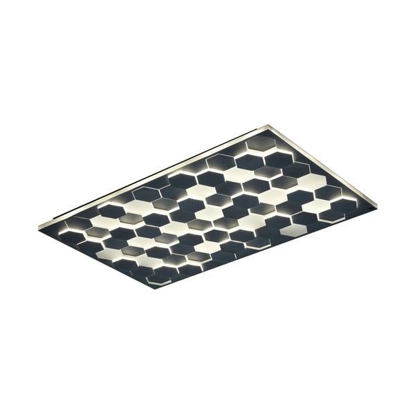 Černé LED stropní svítidlo s hlasovým ovládáním/s ovládáním pomocí mobilní aplikace s kovovým stínidlem 70x115 cm Cifavo – CINQUE-image-2