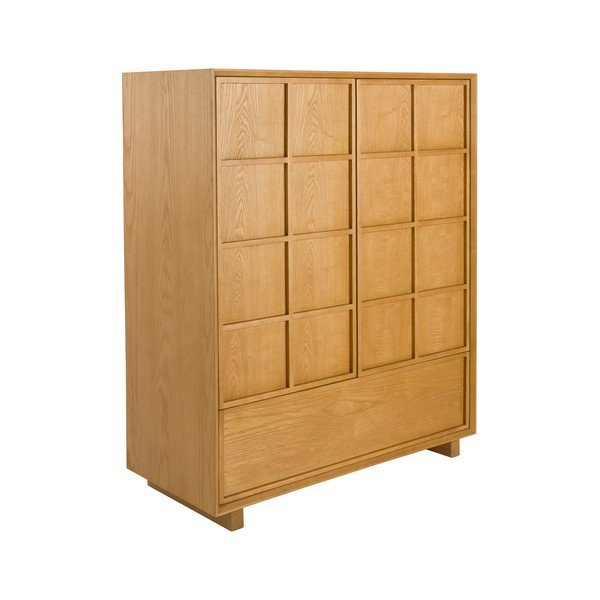 Skříňka z jasanového dřeva v přírodní barvě 100x120x45 cm Raster – Zuiver-image-3