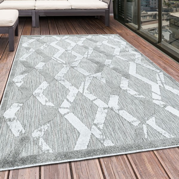 Světle šedý venkovní běhoun 80x250 cm Bahama – Ayyildiz Carpets-image-1