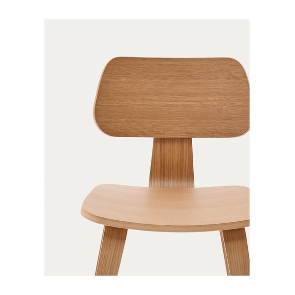 Jídelní židle v dekoru dubu v přírodní barvě Gena – Kave Home-image-3
