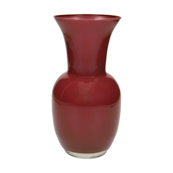 Červená skleněná váza (výška 26 cm) – Brandani