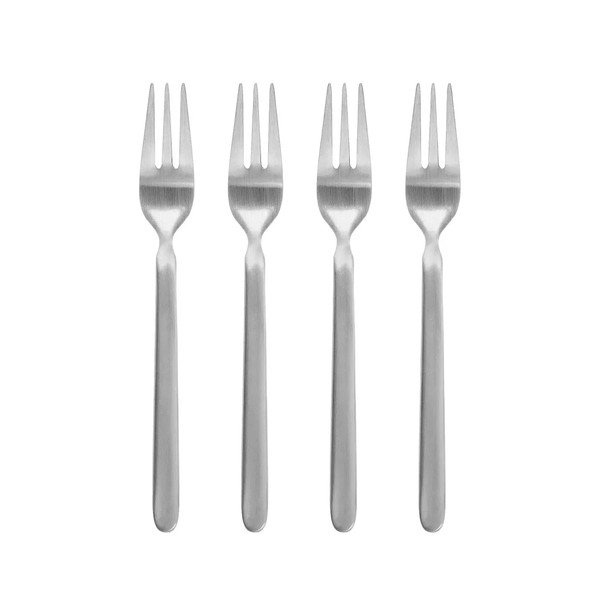 Nerezové dezertní vidličky v matně stříbrné barvě pro 4 osoby Stella – Blomus
