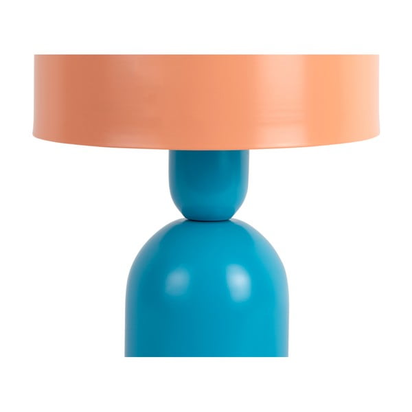 Modrá/oranžová stolní lampa (výška 24 cm) Double Funky – Leitmotiv-image-2