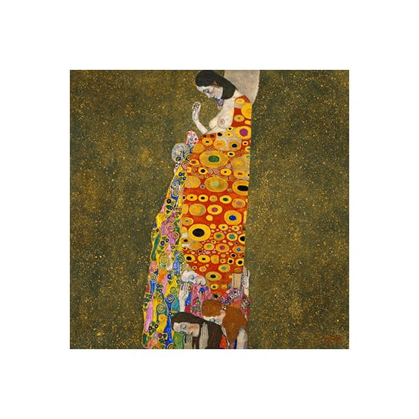 Reprodukce obrazu Gustav Klimt - Hope II, 40 x 40 cm