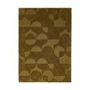 Tmavě zelený ručně tkaný vlněný koberec 160x230 cm Gigi – Flair Rugs