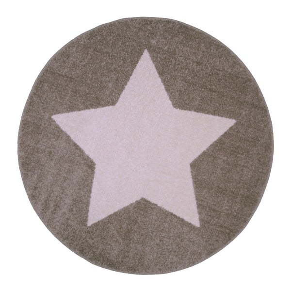 Koberec Decoway Star Taupe, 120 cm