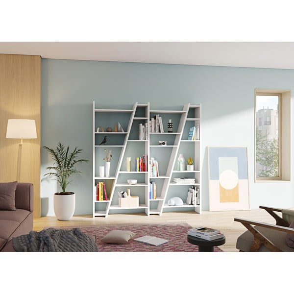 Bílá knihovna 190x195 cm Delta - TemaHome-image-1