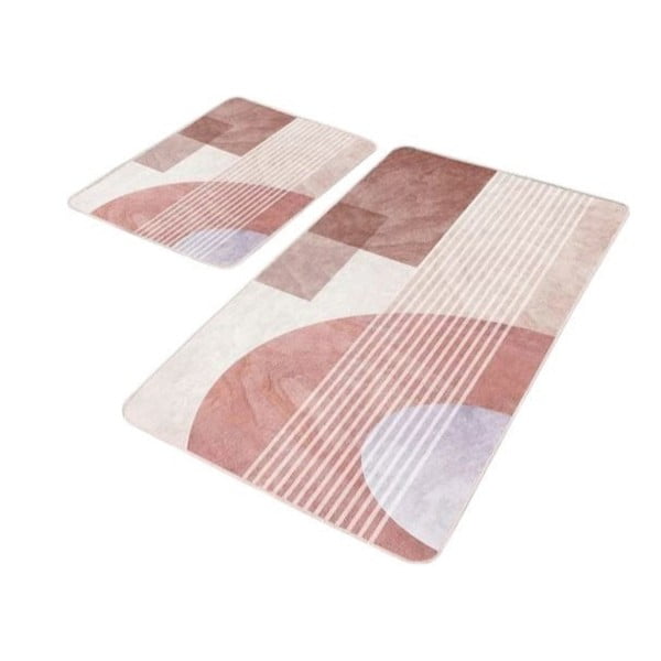 Sametové koupelnové předložky v sadě 2 ks 60x100 cm – Mila Home