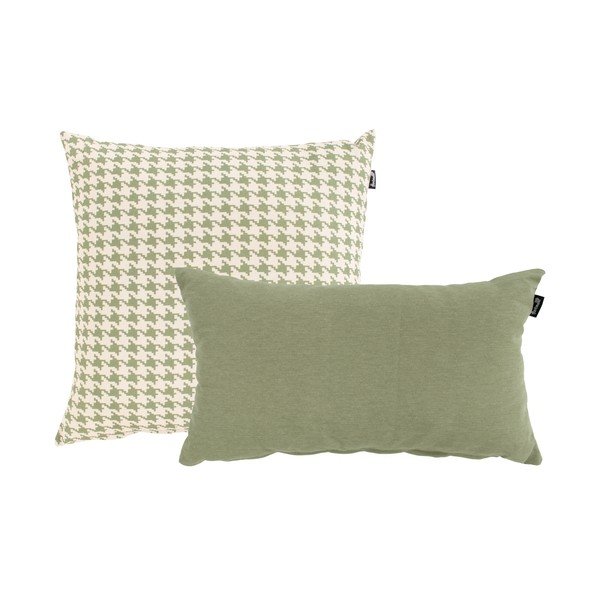 Zeleno-bílý venkovní polštář Hartman Poule, 50 x 50 cm-image-2