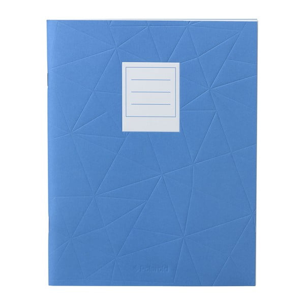Modrý zápisník Polaroid Soft Touch, 23 x 17,7 cm