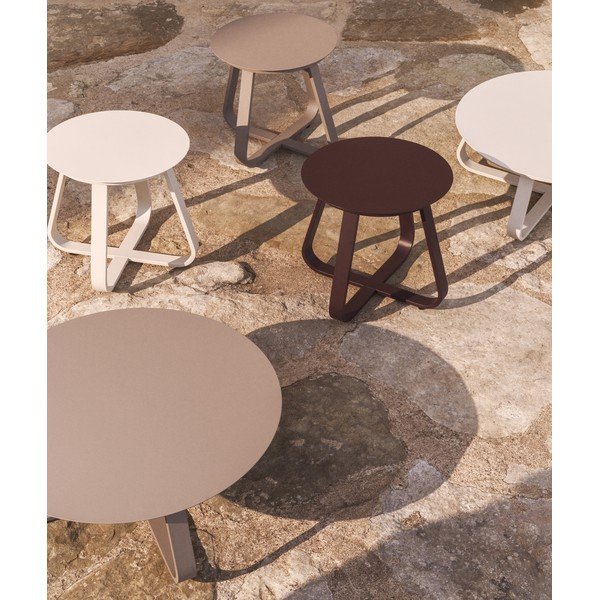 Kovový kulatý zahradní stolek ø 48 cm Tamaris – Kave Home-image-3
