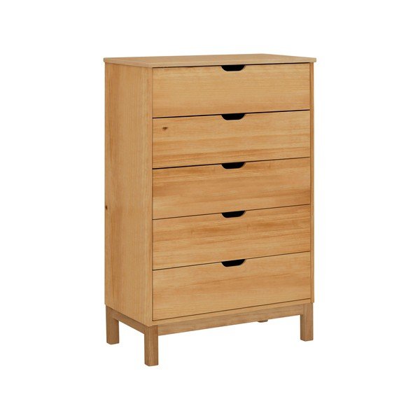 Vysoká komoda z borovicového dřeva v přírodní barvě 113x39 cm Post – Støraa