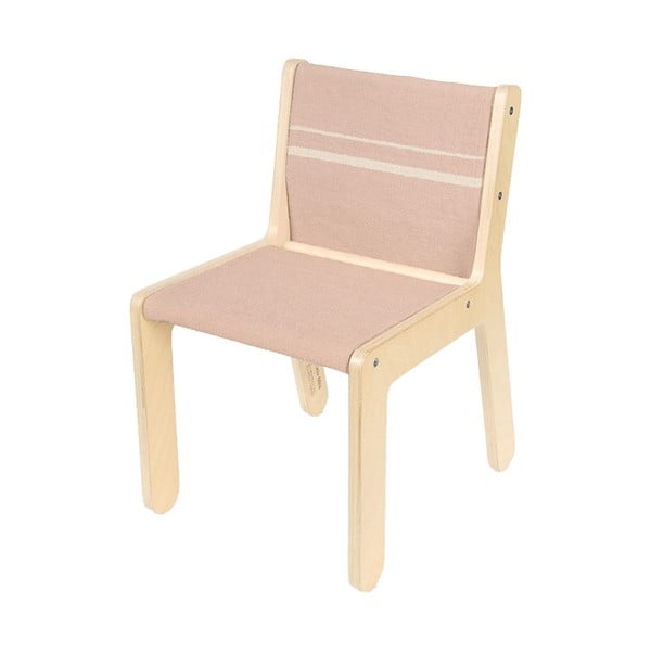 Dětská židle ve světle růžovo-přírodní barvě Vintage Nude – Lorena Canals