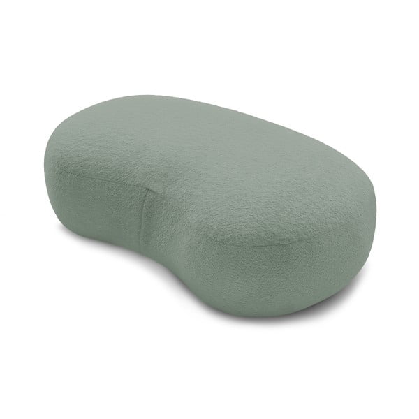 Světle zelená podnožka z textilie bouclé Saint-Germain – Bobochic Paris-image-4