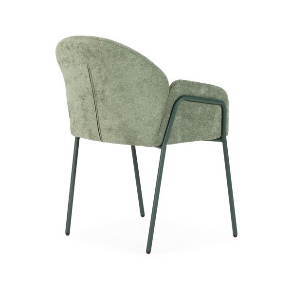 Zelená čalouněná jídelní křesla v sadě 2 ks Aslin – MOME-image-4