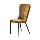 Žlutá jídelní židle Unique Furniture Hudson