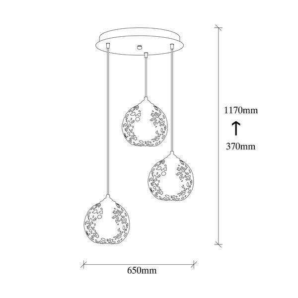 Černé závěsné svítidlo ø 65 cm Fellini – Opviq lights-image-3