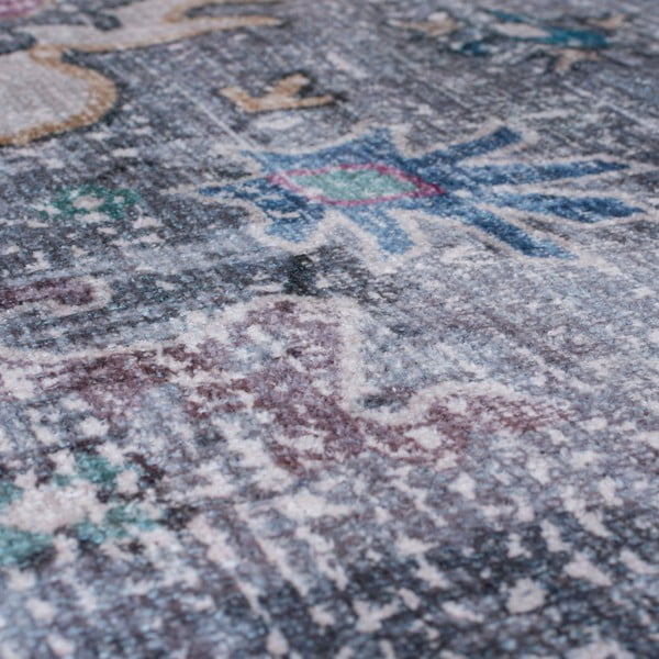 Modro-šedý pratelný koberec 230x160 cm FOLD Millie - Flair Rugs-image-2