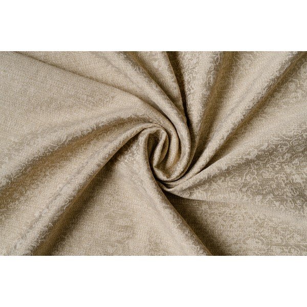 Béžový závěs z žakáru 140x260 cm Marciano – Mendola Fabrics-image-2