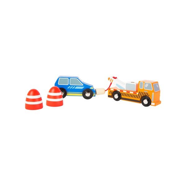 Dětský set servisních aut a dopravních značek Legler Tow-image-1