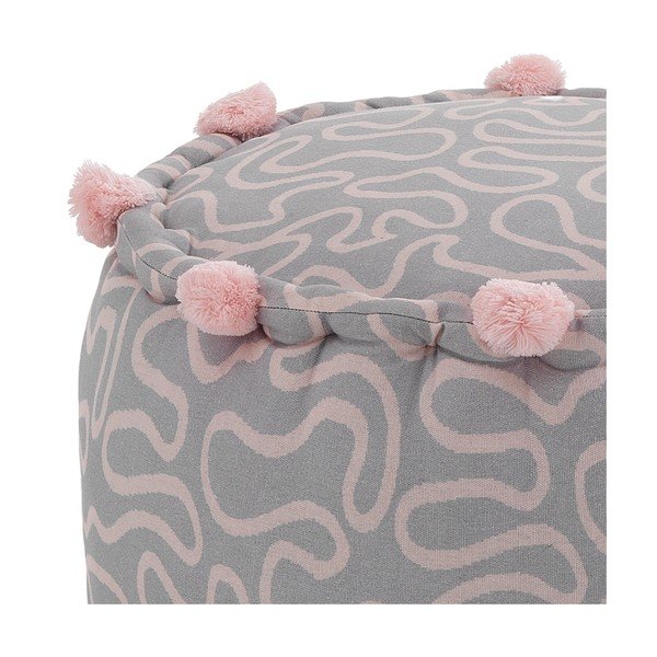 Taburet ve světlě růžové a světle šedé barvě Tangle – Tomasucci-image-1