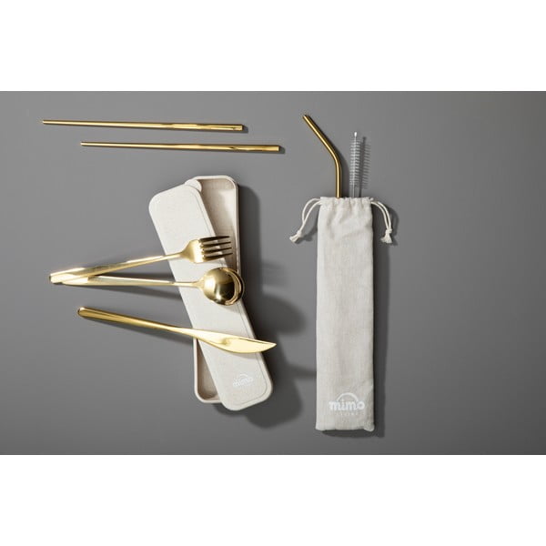 Nerezový příbor ve zlaté barvě 6 ks Mimo – Premier Housewares-image-1
