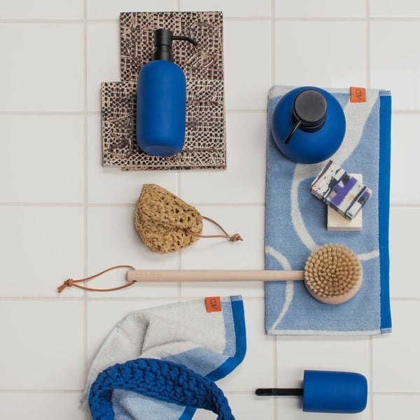 Bílo-modré ručníky v sadě 2 ks z Bio bavlny 50x90 cm Nova Arte – Mette Ditmer Denmark-image-3