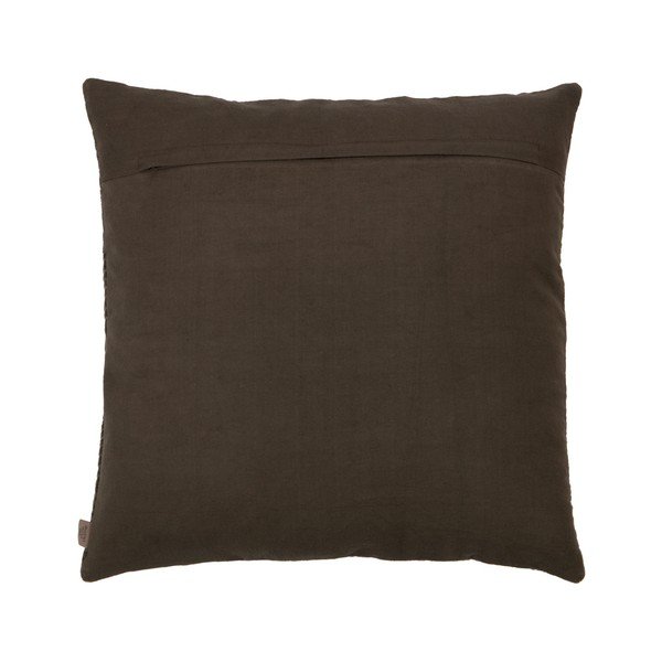 Hnědý bavlněný polštář BePureHome, 50 x 50 cm-image-1