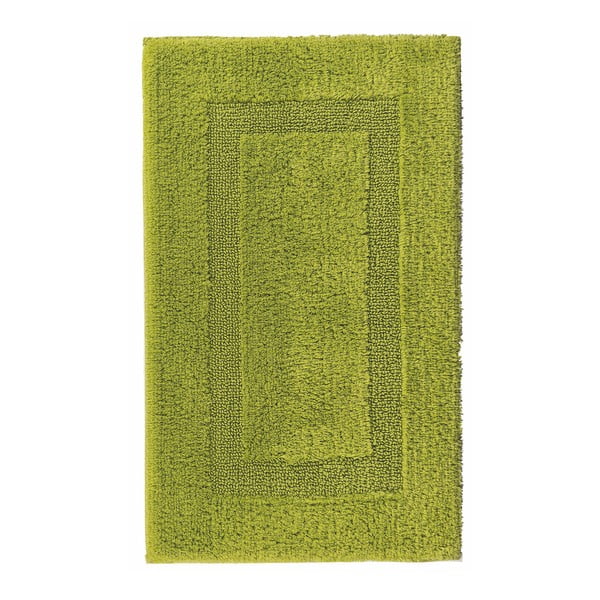 Zelená předložka do koupelny Graccioza Classic, 50 x 80 cm