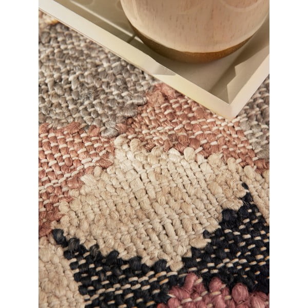 Šedý ručně tkaný jutový koberec 200x300 cm Roya Parsa – Elle Decoration-image-3