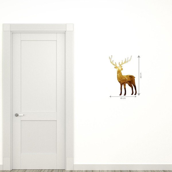 Vánoční samolepka Ambiance Deer Origami-image-2
