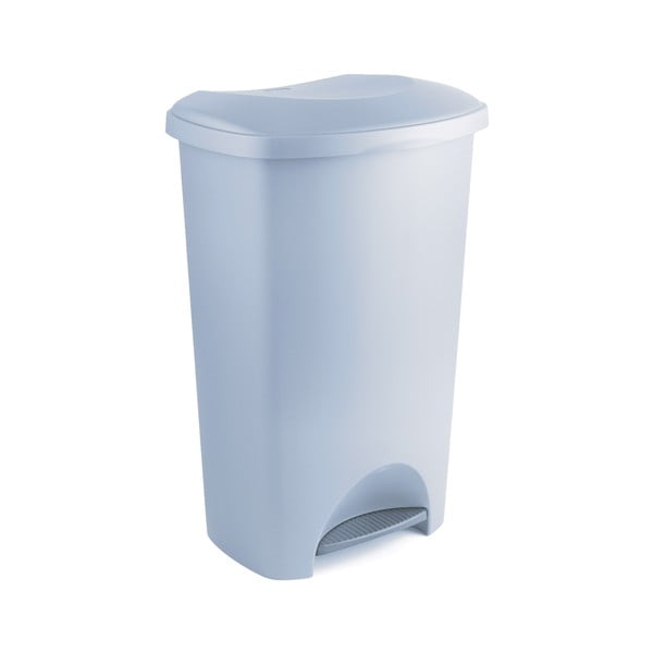 Šedý pedálový odpadkový koš z recyklovaného plastu Addis Eco Range, 50 l-image-1