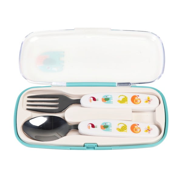 Krémový nerezový dětský příbor 2 ks Wild Wonders – Rex London