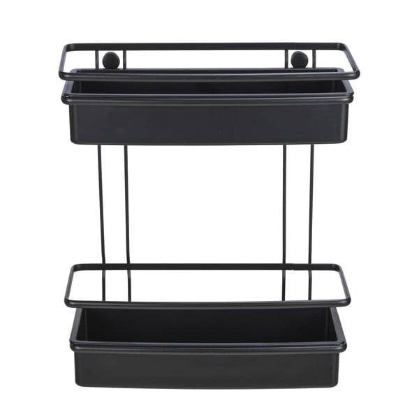 Černá sprchová police Wenko Molinella, 30 x 35 cm-image-2