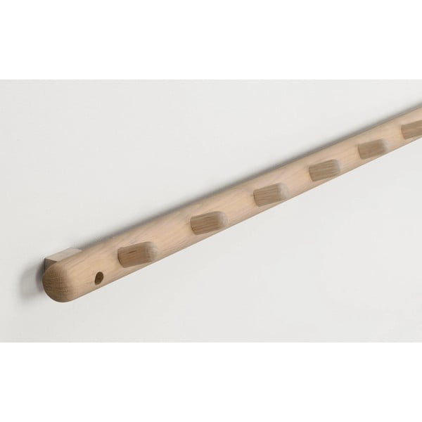 Nástěnný věšák z dubového dřeva v přírodní barvě Milford - Rowico-image-2